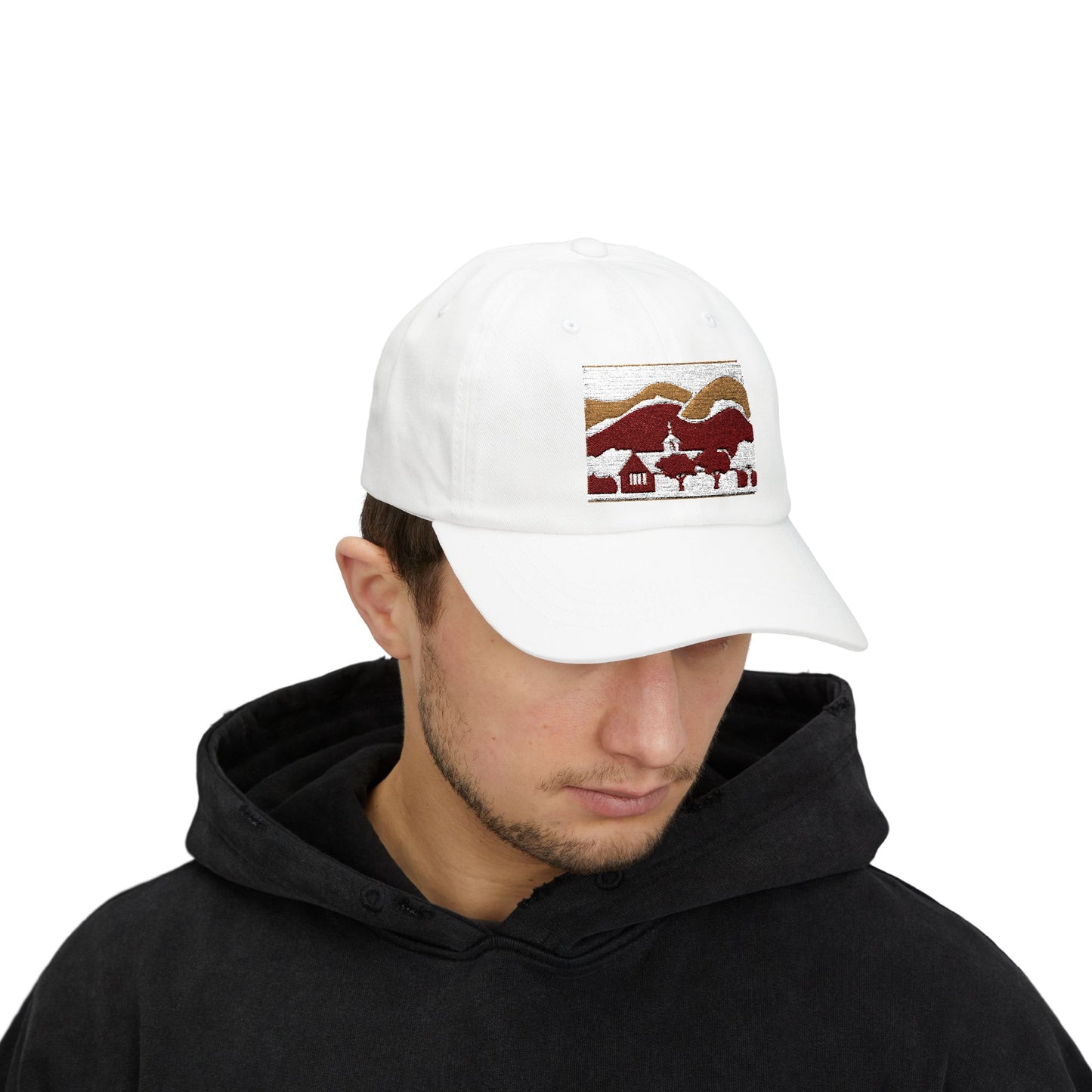Classic Dad Cap with Scenic Mountain Design - Perfect Outdoor Accessory